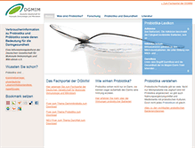 Tablet Screenshot of probiotika-info.de